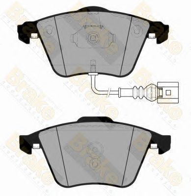 BRAKE ENGINEERING pa1833 -  Комплект тормозных колодок, дисковый тормоз